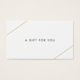 Simples Linhas Douradas Certificado de Oferta Empr