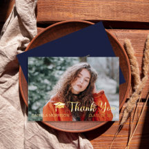 Simples Minimalista Uma Foto Graduação Obrigado