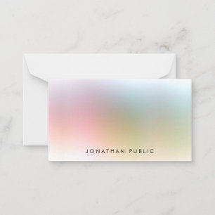 Simples Modelo elegante e colorido moderno persona