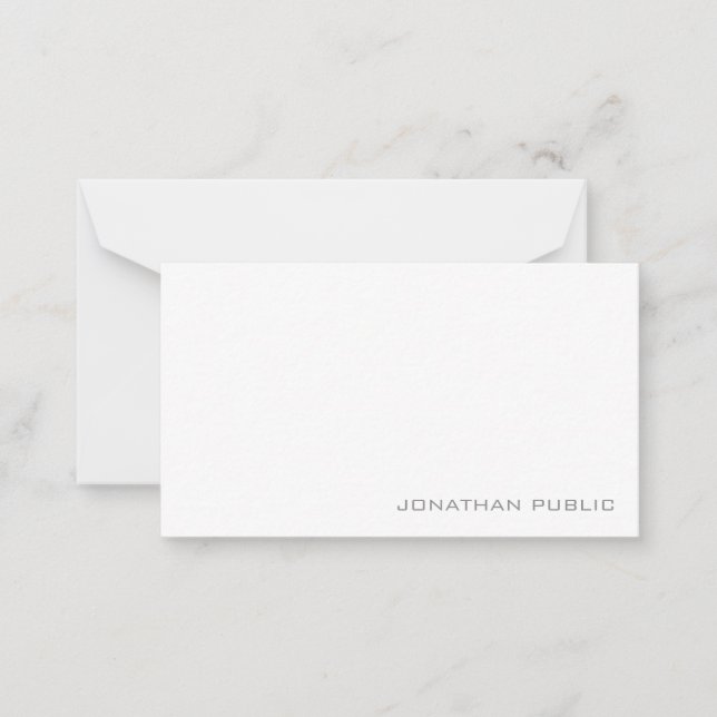 Simples Modelo minimalista moderno (Frente)