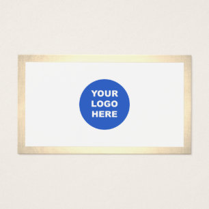 Simples moderno Adicionar borda Dourada do logotip