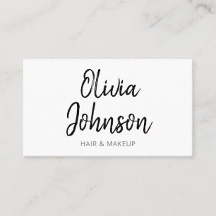 Simples moderno - Cartão de visita com lente de t