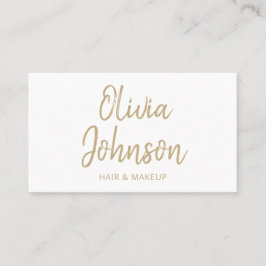 Simples moderno - Cartão de visita com lente de te