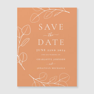 Simples Moderno Deixa Casamento Apricot