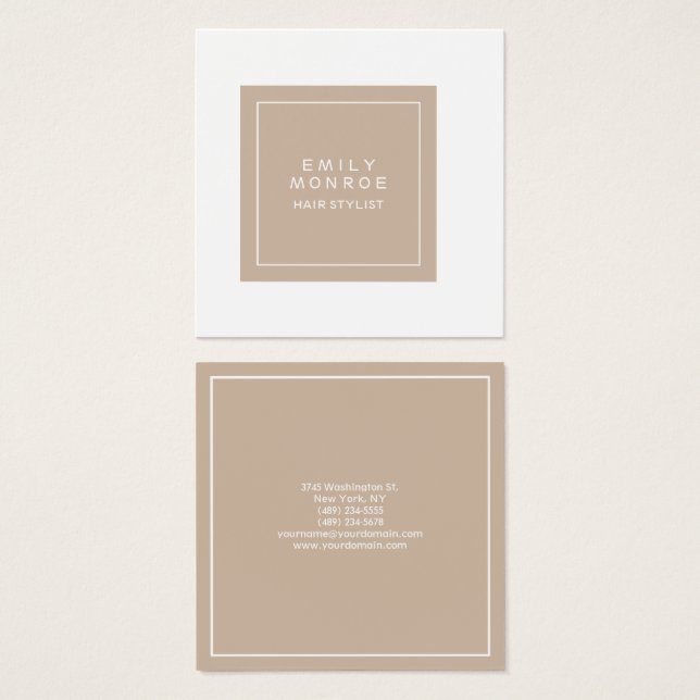 Simples Moderno Minimalista (Frente & Verso)