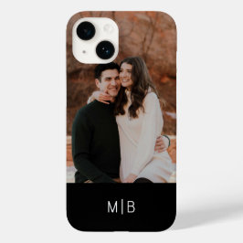 Simples Moderno Monograma Foto Nome Personalizado