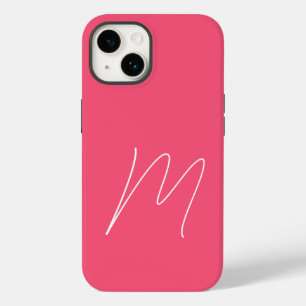 Simples Moderno Monograma Script Inicial Feminina