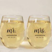 Simples moderno Sr. e Sra. Newlywn Gift