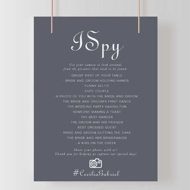Simples Noite Boho I Spy Weding Game (Criador carregado)