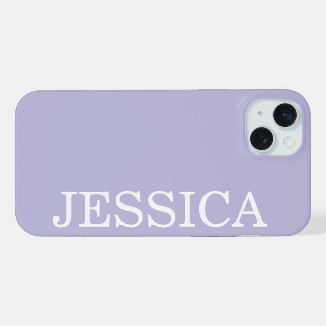 SIMPLES NOME PERSONALIZADO MODERNO ROXO CLARO COM  (Verso Horizontal)