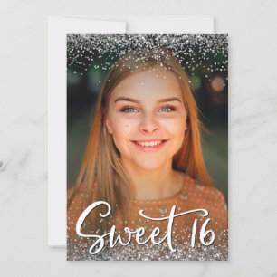 Simples Omã Moderna Sweet 16 Convite