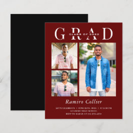 Simples Orçamento 3 Convites para Graduação de Fot