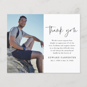 Simples Orçamento Funeral Foto Memorial Obrigado