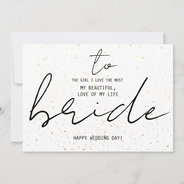 Simples Para A Minha Noiva No Nosso Dia De Casamen (Frente)