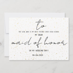 Simples Para Minha Dama De Honra No Nosso Dia De C