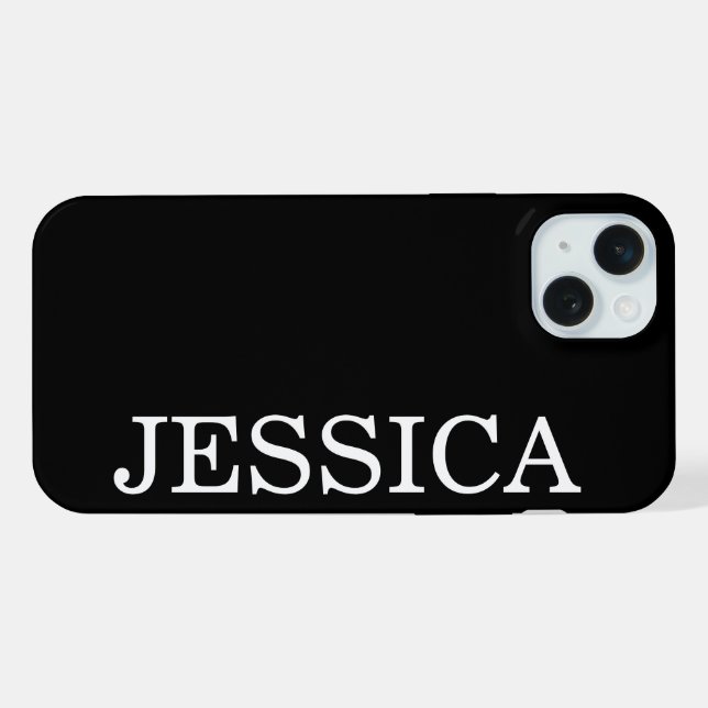 SIMPLES PERSONALIZADAS COM NOME MODERNO MINIMALIST (Verso Horizontal)