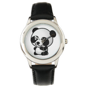Simples, Preto e Branco - Relógio de Panda