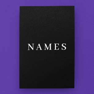 Simples Preto Personalizado Adicionar Seu Nome Ele