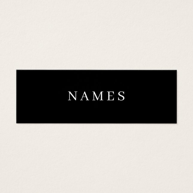 Simples Preto Personalizado Adicionar Seu Nome Ele (Frente)