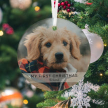 Simples Puppy 'Meu Primeiro Natal'