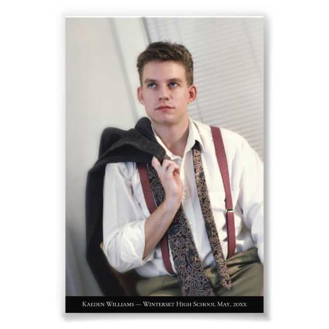 Simples Retrato Legenda 1 Foto Alargamento (Frente)