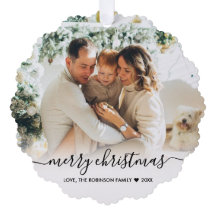 Simples Script preto 2 Fotografia Natal