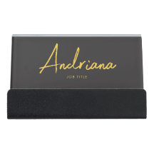 Simples Script Russo Dourado Negro Moderno