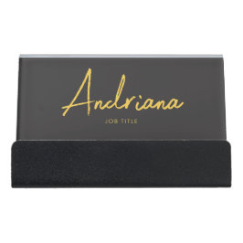 Simples Script Russo Dourado Negro Moderno