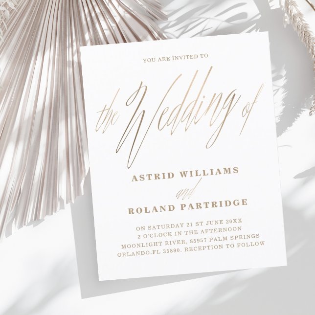 Simples Script White e Dourado Casamento de Orçame (Criador carregado)