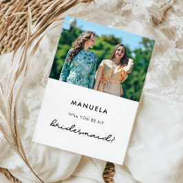 Simples será meu cartão com fotos de dama de honra