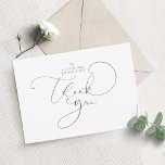 Simples Uma Pequena Carta Para Agradecer-Lhe Muito<br><div class="desc">Caligrafia elegante e colorida editável - cartas de agradecimento - UM PEQUENO CARTÃO PARA AGRADECER</div>