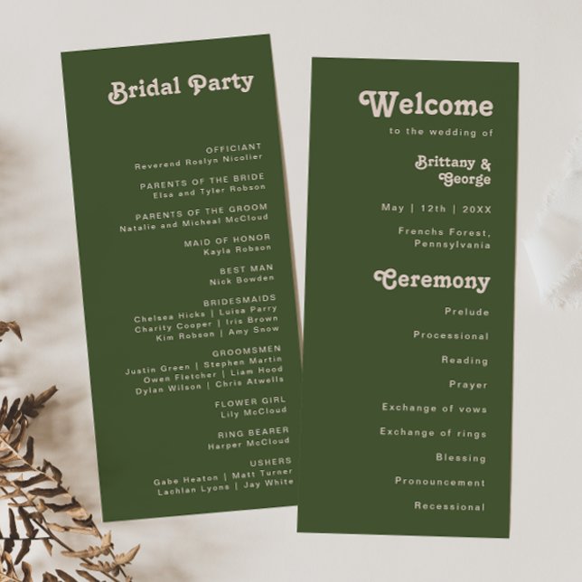 Simples Vibes Retrô | Programa de Casamento Verde  (Criador carregado)