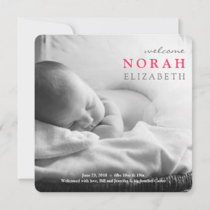 Simplesmente bem-vindo Anúncio do bebê