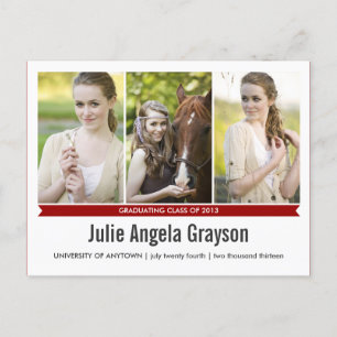 Simplesmente cartão da graduação da foto do gênio