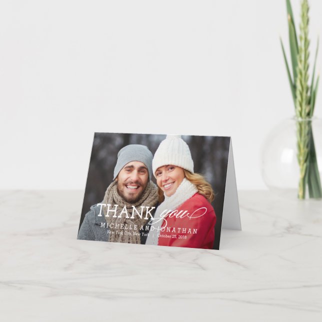 Simplesmente Cartões de agradecimentos de Foto de  (Frente)