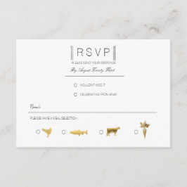 Simplesmente elegante | RSVP Preto e Dourado Moder