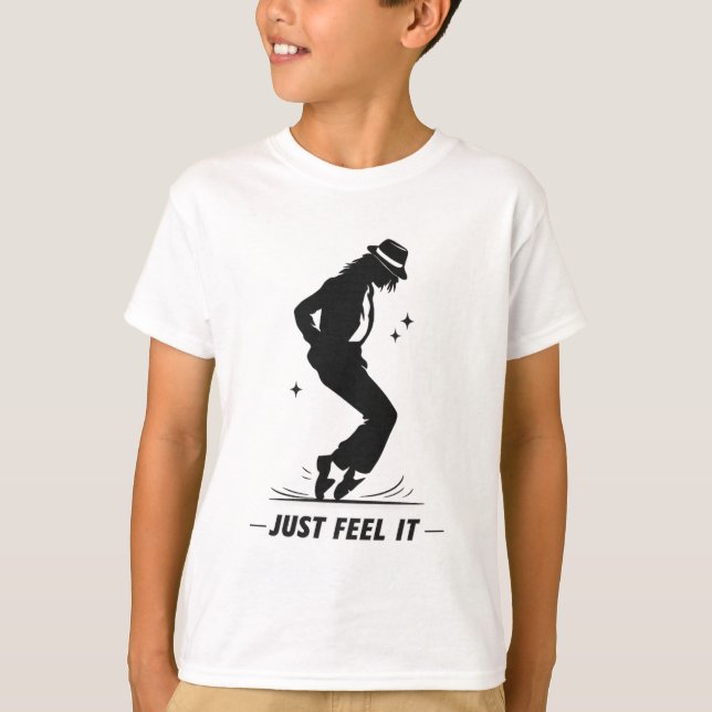 Simplesmente Sinta Isso Camiseta Infantil Dançando (Frente)