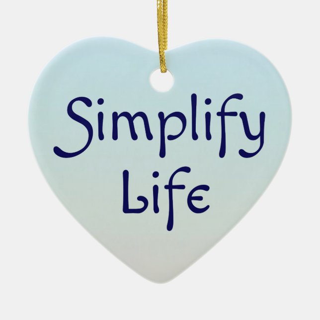 Simplifique o Enfeites de natal azul de vida (Frente)