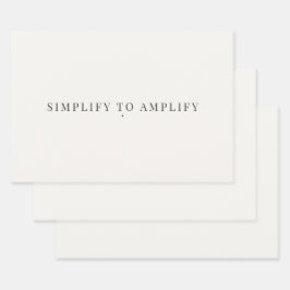 Simplifique para Ampliar Papel de Embrulho Minimal