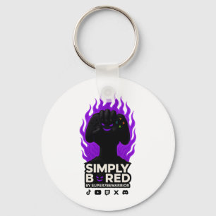 SIMPLY BORED Chaveiro – Edição Chama Roxa 🔥🎮