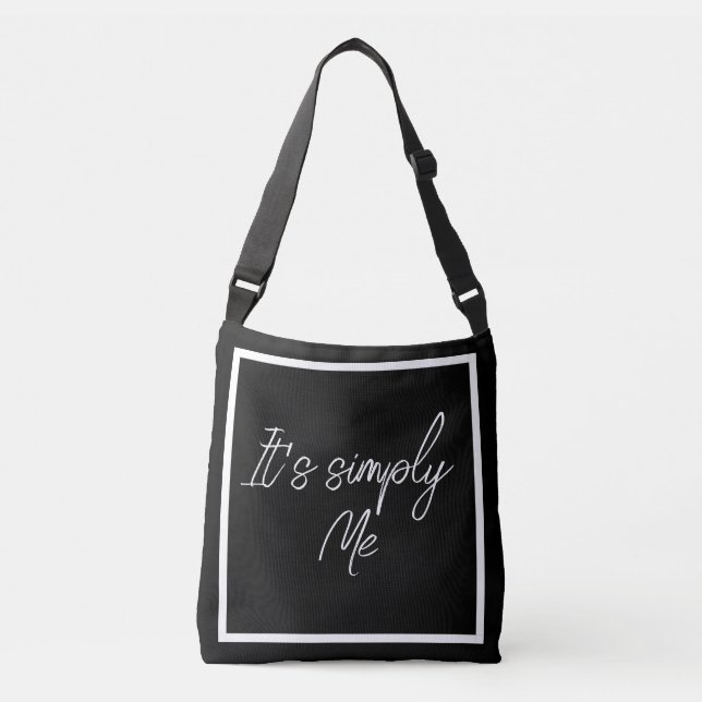 Simply Me – Elegant Black Simple Tote Bag (Frente)