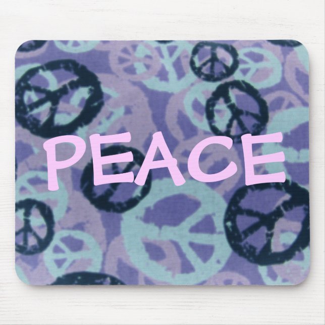 Sinais da Paz-Dizer-Paz/olhar Mousepad de Camo (Frente)