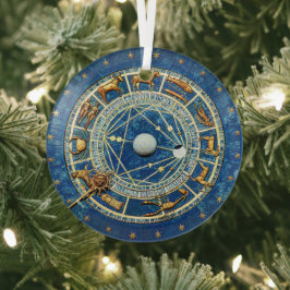 Sinais de Astrologia de Roda Zodíaca Azul Celestia