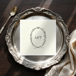 Sinais de marfim chico guardanapos de casamento el