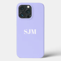 Sinais de monograma personalizado lilás de lavanda