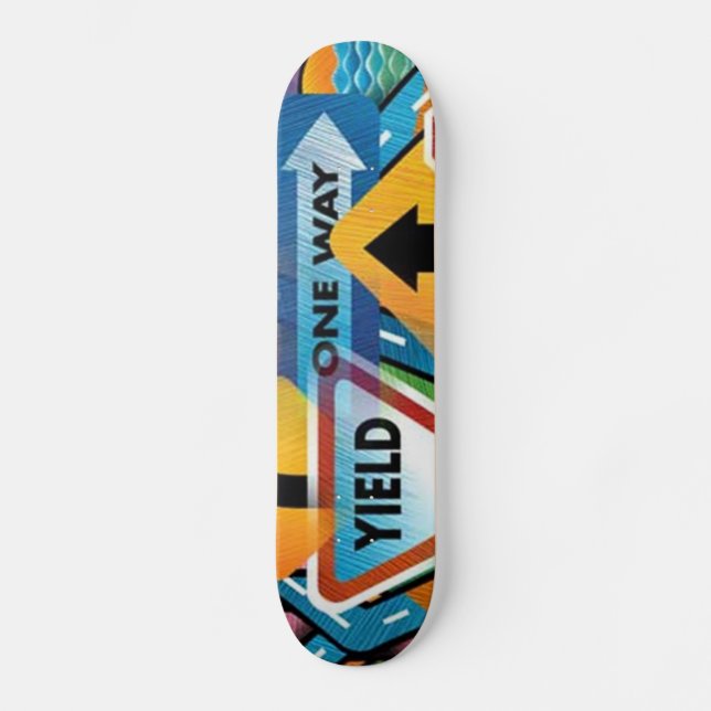 Sinais de rua nº 1 skateboard (Frente)