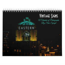 Sinais de Vintage - um calendário de fotografias