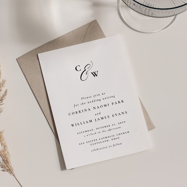 Sinais elegantes, mínimo preto e branco (Criador carregado)