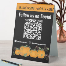 Sinais Sociais QR criados para o Patch de Pumpkin
