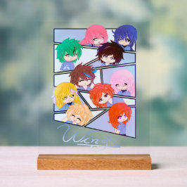 Sinal Acrílico de Vários Caracteres Wingz